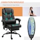 image 5 of Vinsetto PU Massage Office Chair Height Adjustable Computer Chair Black