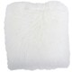 image 1 of SNUGRUGS Mongolian Sheepskin Cushion - Large Square - 60cm x 60cm White | 60cmx60cm