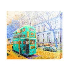 London Bus Green (Canvas Print) 24" x 16"