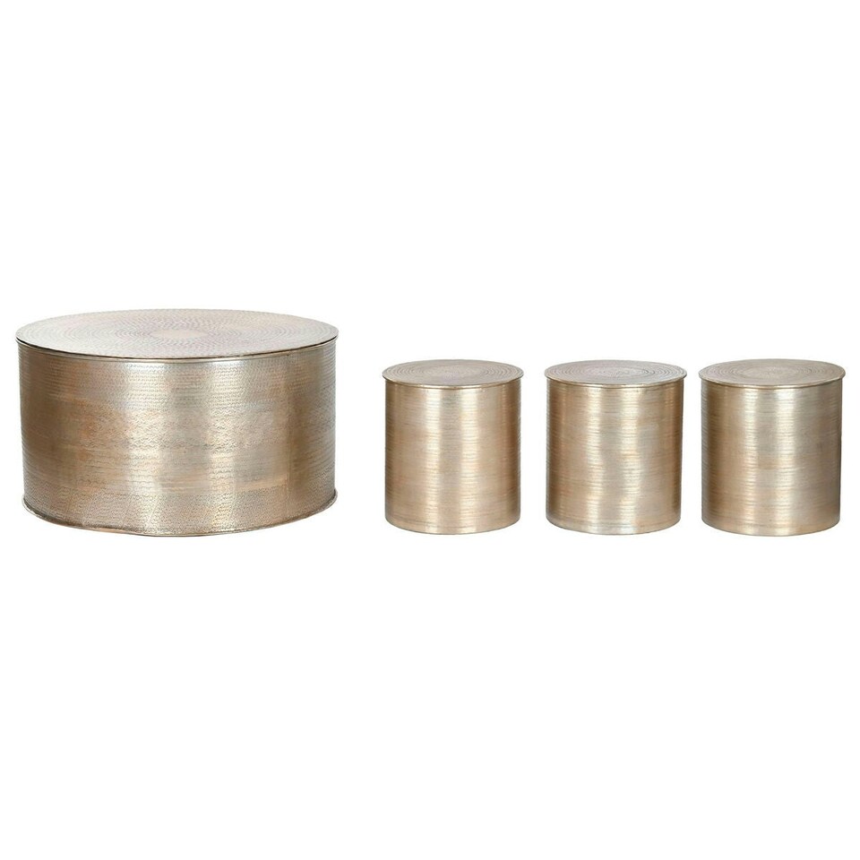 image 1 of Centre Table Home ESPRIT Golden Aluminium 90 x 90 x 47 cm