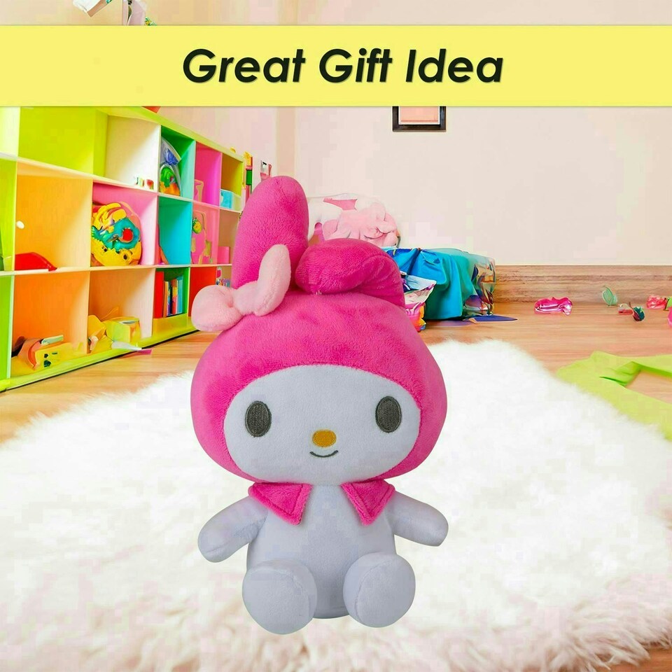 image 1 of Hello Kitty Soft Toy Melody Plush Cute Plush Huggable Cuddly 23cm Pink