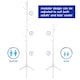 image 5 of Harbour Housewares Free-Standing Wooden Coat Rack - White | White | White | One Size