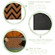 image 2 of Nicola Spring Coir Door Mat - 60 x 40cm - Zig Zag