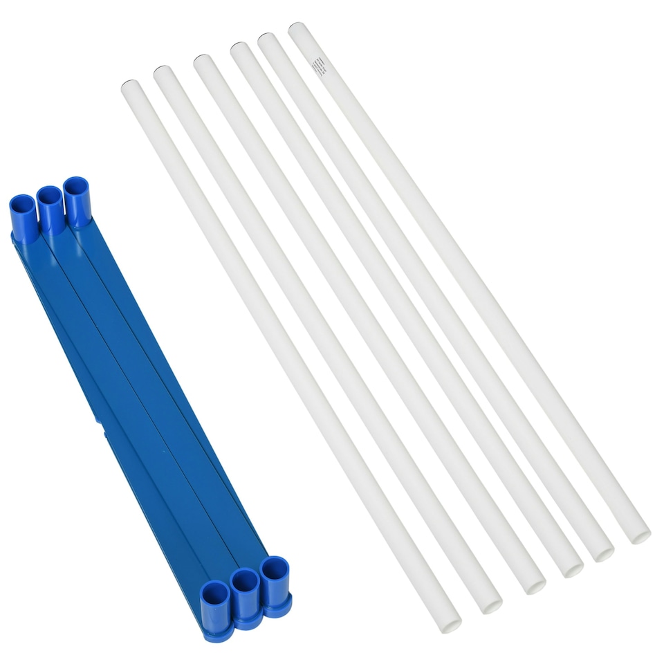 image 1 of PawHut Dog Weave Pole Set Agility Starter Kit Pet Outdoor Exercise Training Set