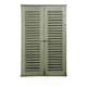 image 4 of Primrose 6in Country Window Glass Garden Mirror with Shutters