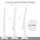 image 5 of HOMCOM Freestanding LED Mirrored Jewelry Cabinet Warm White