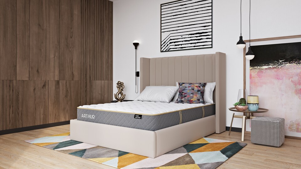 image 1 of Arthur Sleep Hotel Arthur 1000 Mattress - Medium Firm - Small Double | White | Small Double