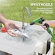 image 4 of Outsunny Folding Fish Cleaning Table Camping Sink Table with Faucet, White | White | White | 108L x 58W x 92H cm