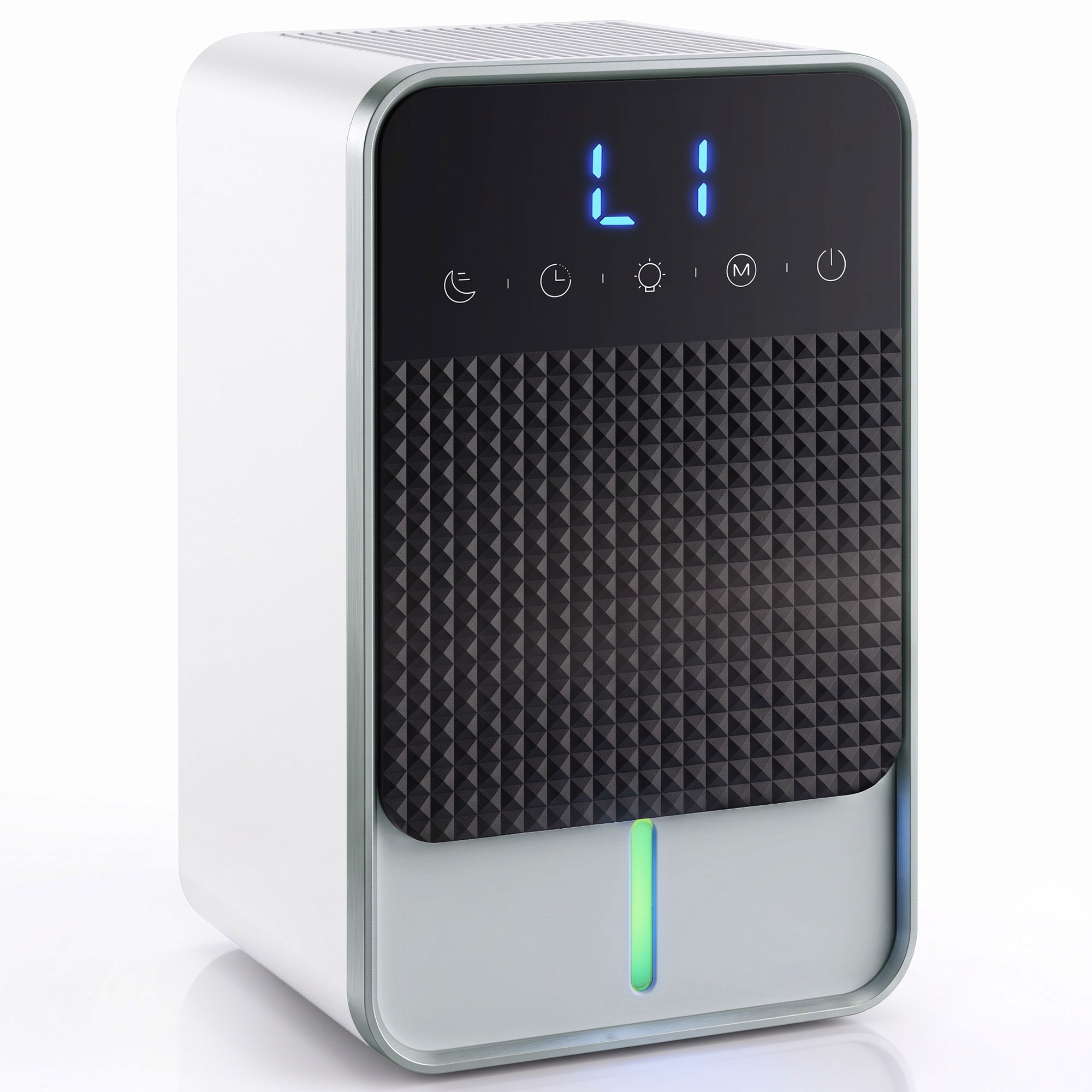 HOMCOM 400mL/Day Dehumidifier, RGB Mood Light, 82H Running Time, White