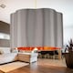 image 6 of First Choice Lighting Grey with Copper Inner Scalloped Pendant Shade Grey | Chrome
