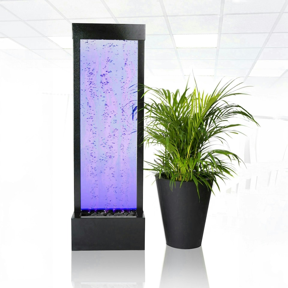 image 1 of Primrose Bubble Water Wall Feature with Colour Changing RGB LEDs 122cm