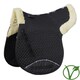 image 1 of Rhinegold Luxe Fur Numnah Black | Colour: Black/Black
Size: Pony