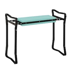 Outsunny 2 In1 Folding Garden Kneeler Foam Chair Pad Support Bench, Green