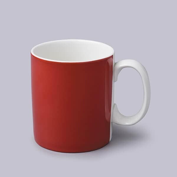 WM Bartleet & Sons Porcelain Original 1 Pint Big Mug in Red