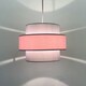 image 7 of Pair of Pink and Grey Two Tier Light Shades Grey | Pink