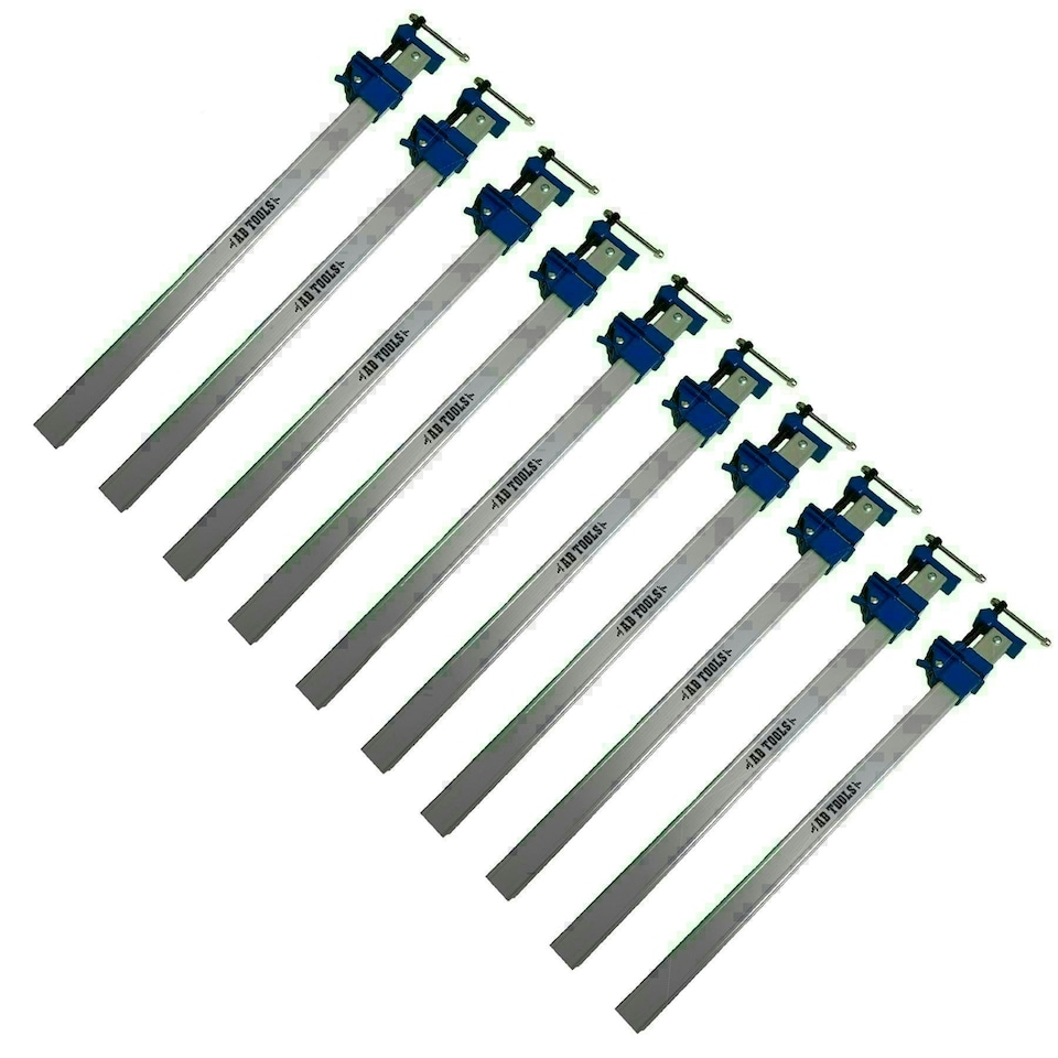 image 1 of 24" 600mm Aluminium Sash Clamp Grip Bench Work Holder vice Slide Clamp 10pk