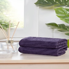 Safari Pure Cotton Face Cloth Towels Set Of 4 | Purple | Face cloth | 4