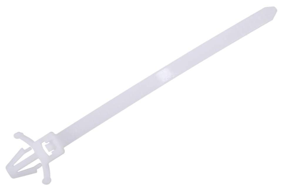 CONCORDIA TECHNOLOGIES - Push Mount Cable Ties, 100mm x 2.5mm, Natural, Pack of 100