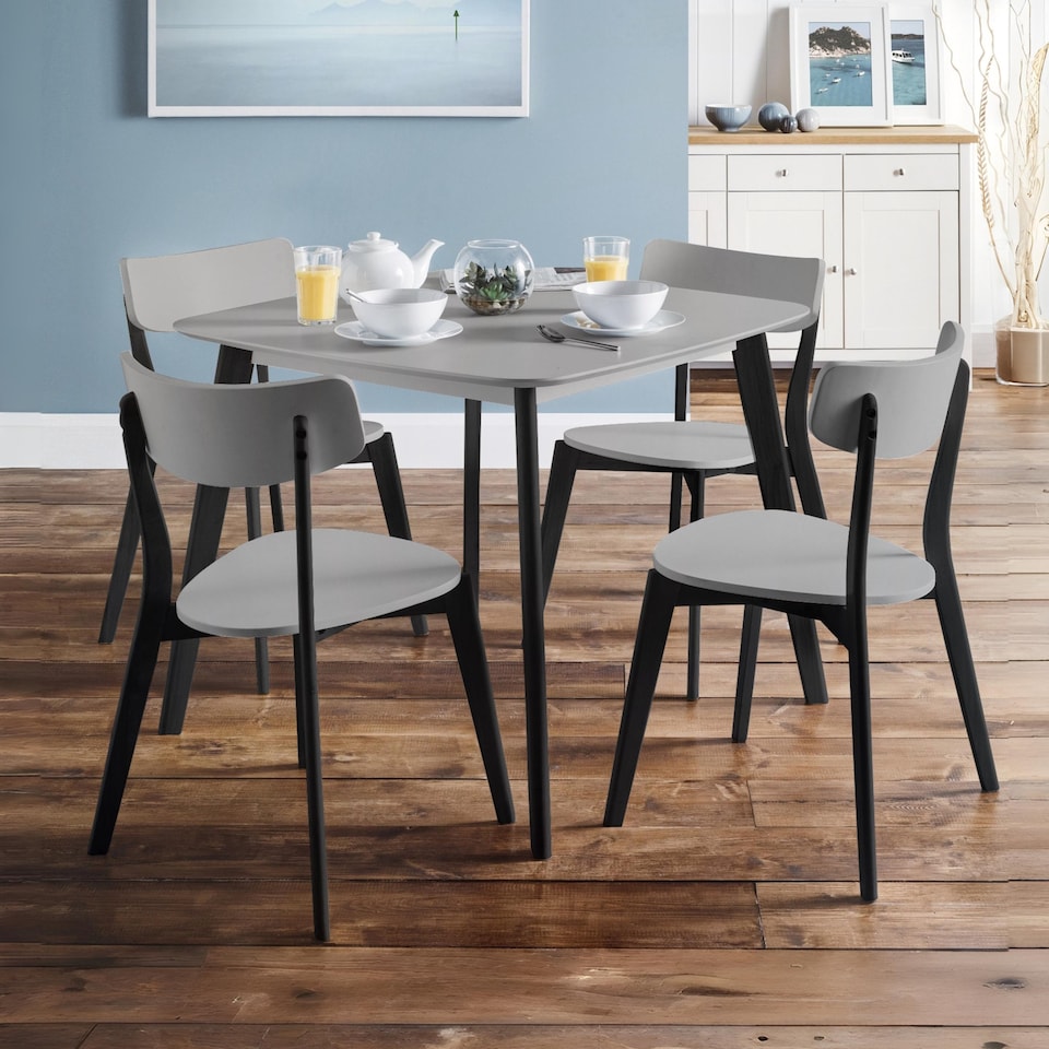 image 1 of Casa Square Dining Table Grey/Black