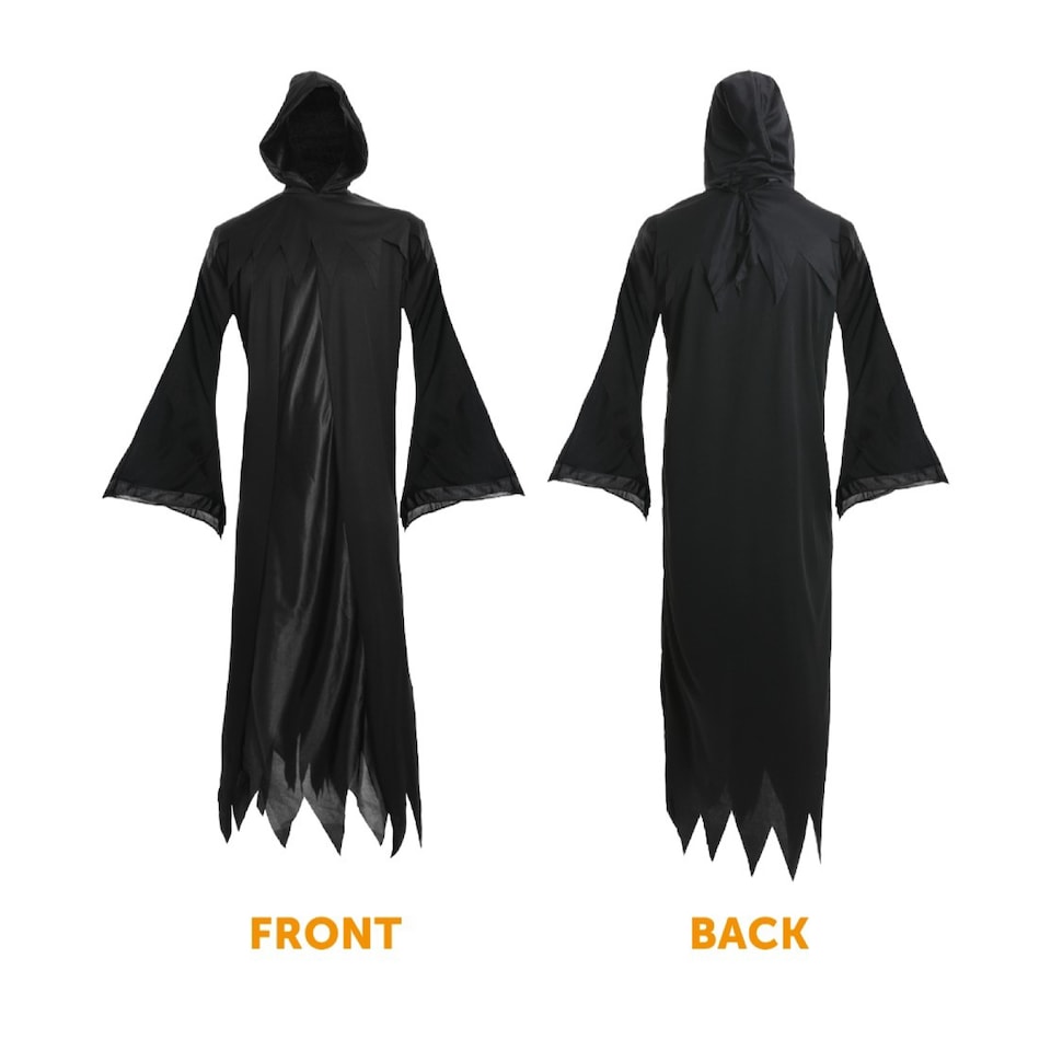 image 1 of Screamer Costume - Reaper Costume, Mask & Gloves | Black | S