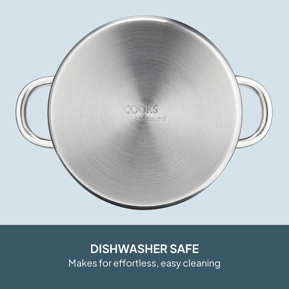 image 1 of Cooks Professional 3 Tier Stainless Steel Steamer Pan - Suitable for All Hobs | Silver | 1