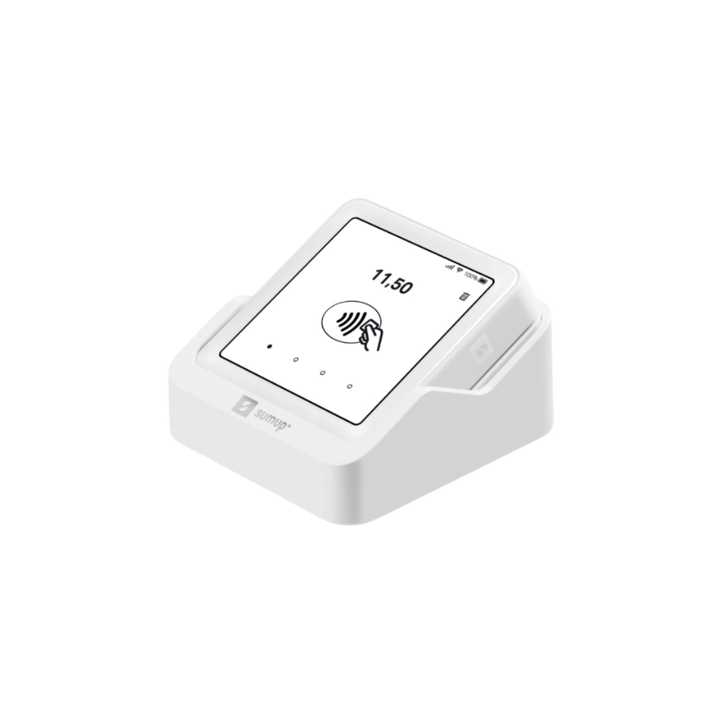 SumUp Solo with Charging Cradle Card Payment Reader with Built-in WiFi & 4G