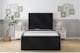 image 1 of Sloomy Somerset Black Naples Bed Frame With Mattress With 50" Upholstered Headboard 5' King