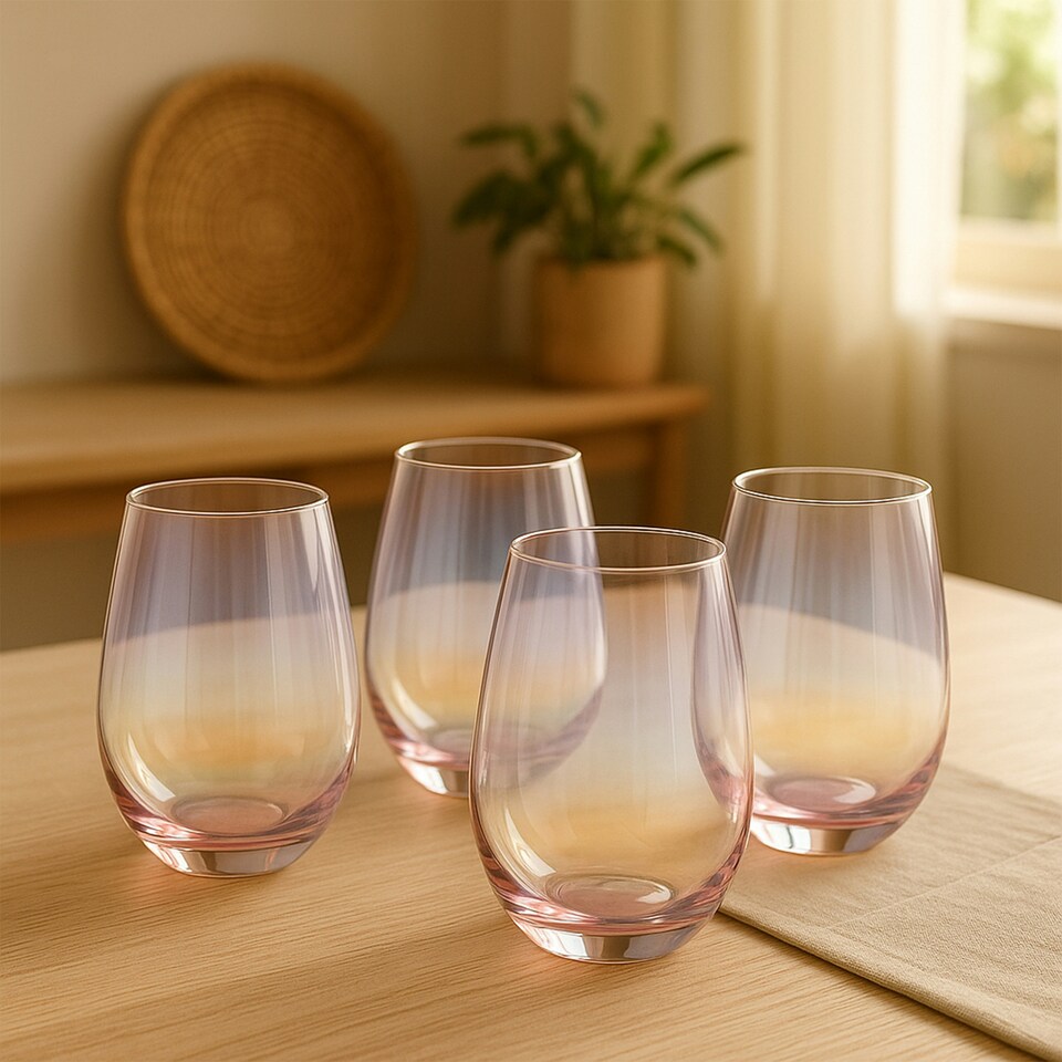 image 1 of Interiors By Premier Durable Set Of 4 Hi Ball Glasses, Stylish Water Drinking Glass, Practical Build High Ball Glass For Bedroom