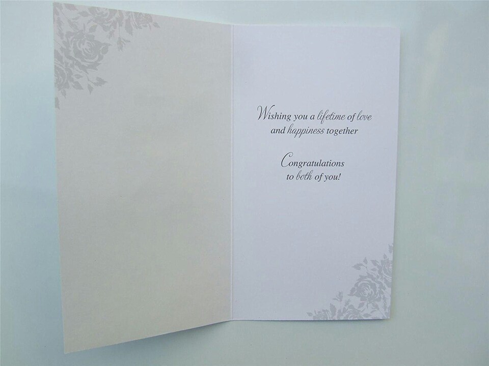 image 1 of On Your WEDDING DAY A 'cake & butterflies Second Nature Handmade Card