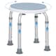 image 6 of HOMCOM 360 Degree Swivel Shower Stool w/ Non-Slip Feet for Disabled Blue