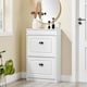 image 5 of SoBuy FSR78-WG,Shoe Rack Storage Cabinet with 2 Flip Drawers | White | White-glossy | 1