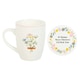 image 1 of Something Different If Mums Were Flowers Floral Mug and Coaster Set - White - One Size
