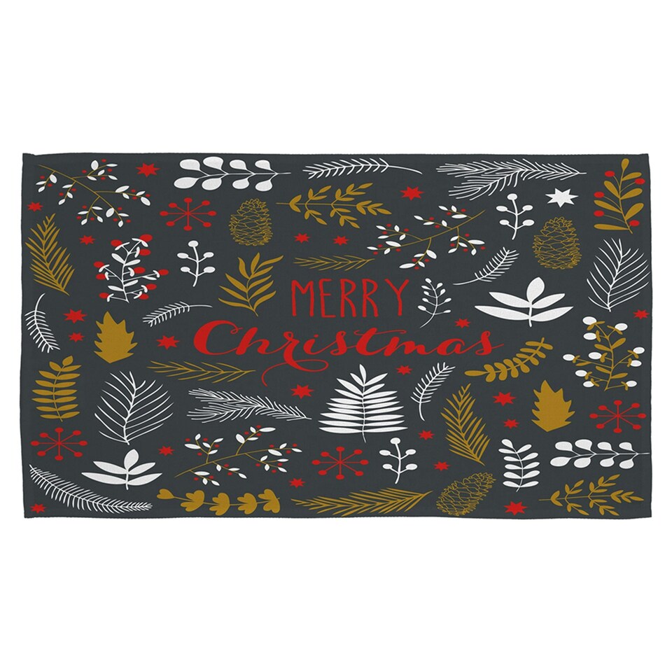 Merry christmas lettering (kitchen towel)