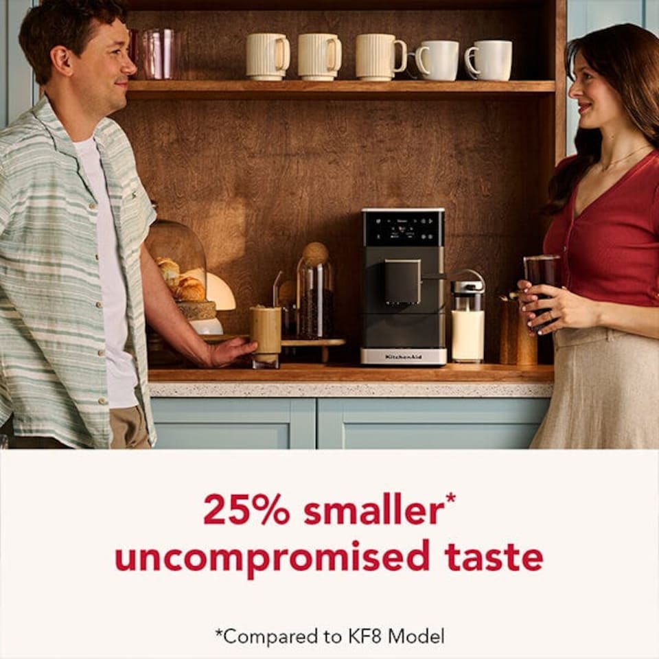 image 1 of KitchenAid KF4 Fully Automatic Espresso Machine with Iced Coffee Matte Black