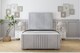 image 1 of Sloomy Harrington Silver Naples Bed Frame With Mattress With 50" Upholstered Headboard 5' King