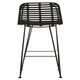 image 5 of Interiors by Premier Sturdy Black Natural Rattan Bar Chair, Natural Cane Dining Chair, Durable Rattan Bar Chair, Strong Bar Chair