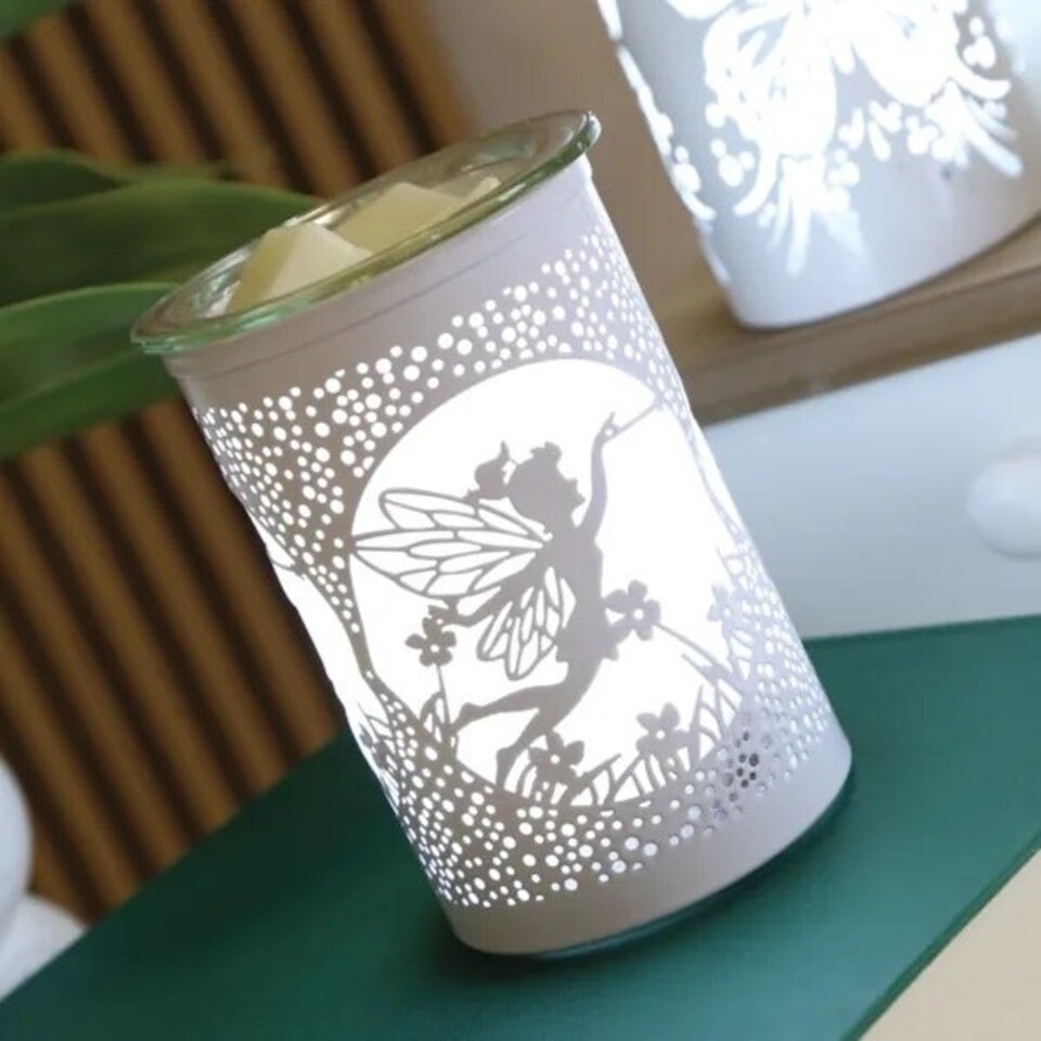 image 1 of Aroma Electric Plug In Wax Melter 12cm White - Flying Fairy
