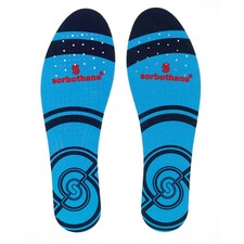 Sorbothane Full Strike Insoles - Blue/Red/Black - 7 UK