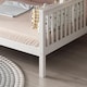 image 5 of White Bunk Bed with 2 Mattresses 3ft Single & 4ft6 Double Trio Bunk Beds, Wooden Children Bedroom Furniture