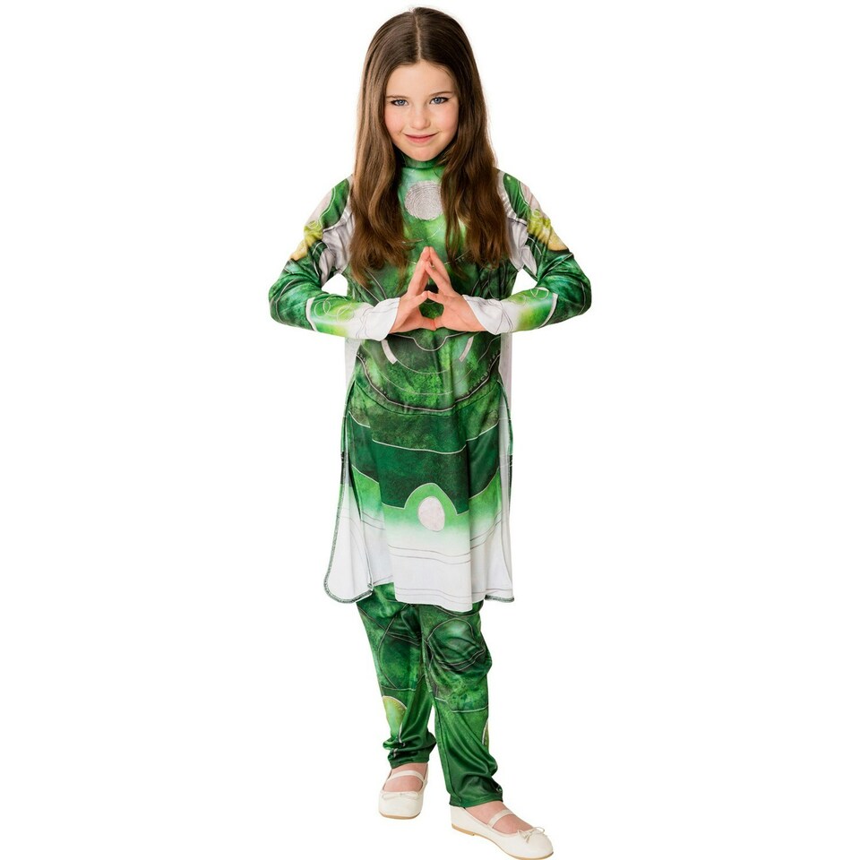 image 1 of The Eternals Girls Sersi Costume Top & Bottoms - Green - 7-8 Years 7