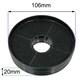 image 4 of SPARES2GO Carbon Filter compatible with Lamona HJA2480 HJA2908 LAM2401 Cooker Hood Extractor Vent Fan (Pack of 4)