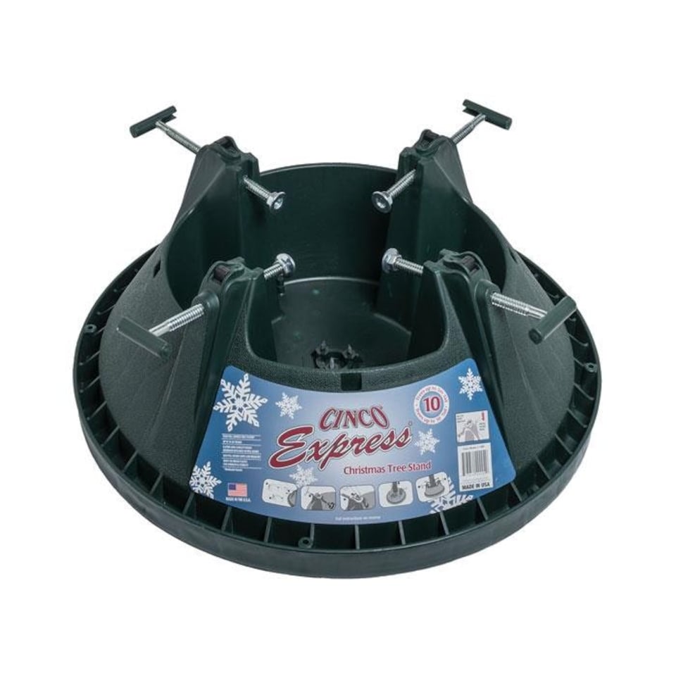 image 1 of Cinco Express 10 Christmas Tree Stand for Real Trees up to 10ft Tall