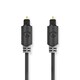 image 3 of Nedis 1m Digital Audio Optical TosLink SPDif Cable, Optical Male to Optical Male - Anthracite