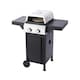 image 2 of 2 Burner Gas BBQ Grill or Pizza Oven with Foldable Tables & Thermometer - V01GQ012