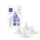 image 1 of MAM Size 3 Bottle Teats with SkinSoft Silicone Suitable for 4 Plus Months Pack of 4 | Multi