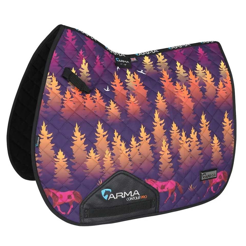 image 1 of ARMA Sport XC Forest Horse Saddlecloth - Purple - 17in - 18in