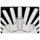 image 1 of Art Deco Skyscraper In Black & White Designer Rug | Multi
