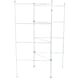 image 6 of Home Vida 3 Fold Airer Freestanding Metal Folding Clothes Drying Rack