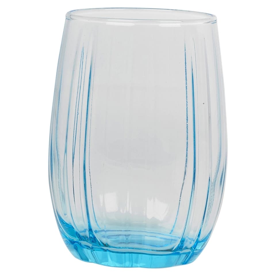 image 1 of Linka Coloured Glasses Sets Glassware Cup Tall Short Cocktail Tumblers | Multi | Light Blue 380ml + 500ml