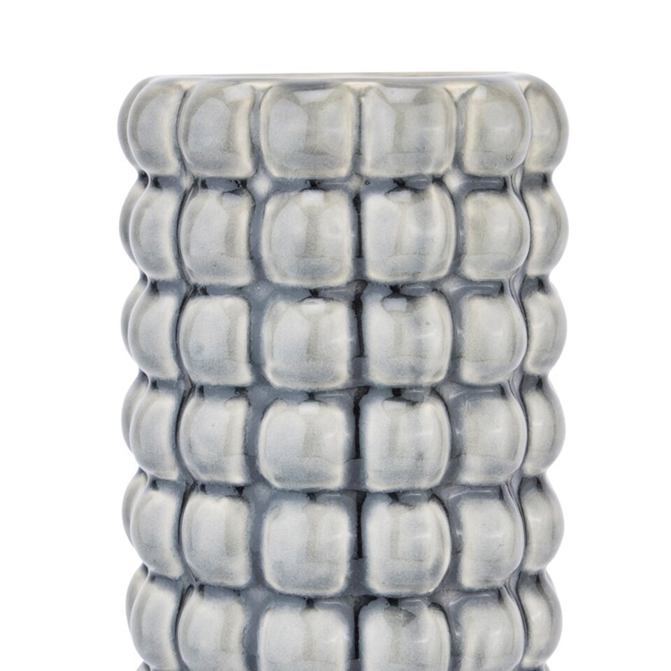 image 1 of Seville Collection Bubble Vase - Ceramic - L12 x W12 x H32 cm Grey
